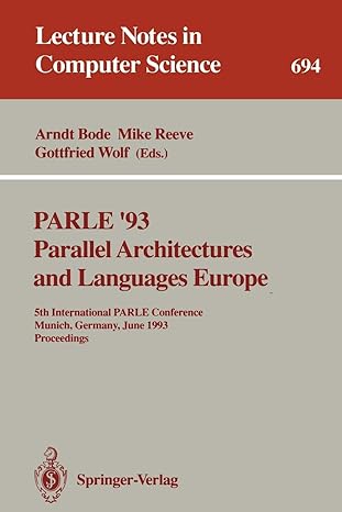 parle 93 parallel architectures and languages europe 5th international parle conference munich germany june
