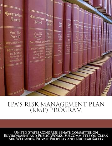 epa s risk management plan program 1st edition united states congress senate committee 1240460384,