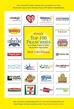 bonds top 100 franchises 2016 7th edition robert e. bond 1887137955, 978-1887137959