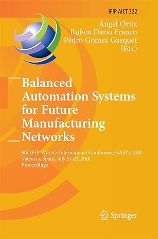 balanced automation systems for future manufacturing networks 9th ifip wg 5 5 international conference basys