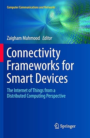 connectivity frameworks for smart devices the internet of things from a distributed computing perspective 1st