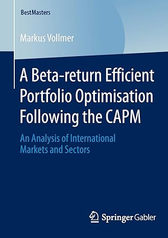 a beta return efficient portfolio optimisation following the capm an analysis of international markets and