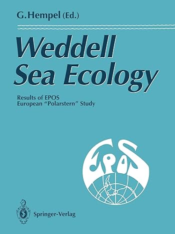 weddell sea ecology results of epos european polarstern study 1st edition gotthilf hempel 3642775977,