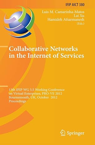 collaborative networks in the internet of services 13th ifip wg 5 5 working conference on virtual enterprises