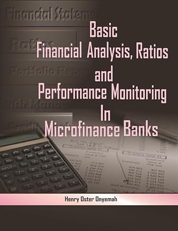 basic financial analysis ratios and performance monitoring in microfinance banks 1st edition henry oster