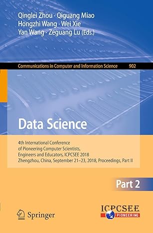 communications in computer and information science 902 data science 4th international conference of