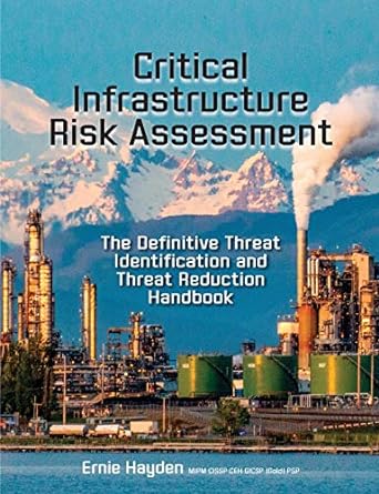 critical infrastructure risk assessment the definitive threat identification and threat reduction handbook