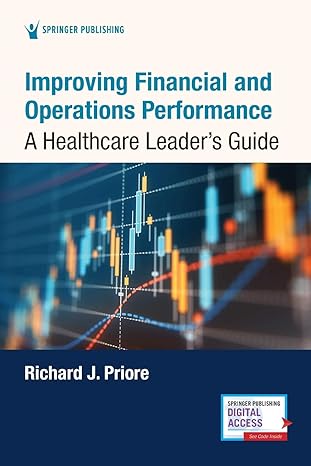 improving financial and operations performance a healthcare leader s guide 1st edition richard priore scd mha