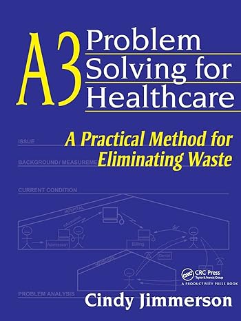a3 problem solving for healthcare a practical method for eliminating waste 1st edition cindy jimmerson