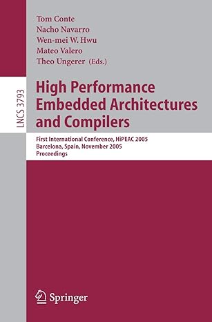 high performance embedded architectures and compilers first international conference hipeac 2005 barcelona