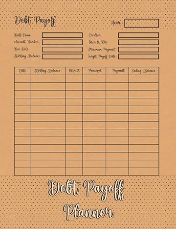 debt payoff planner debt payoff tracker easy way to plan and track your debt payments and payoffs basic kraft