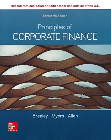 ise principles of corporate finance 13th edition richard brealey ,stewart myers ,franklin allen 1260565556,