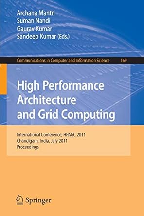 communications in computer and information science high performance architecture and grid computing