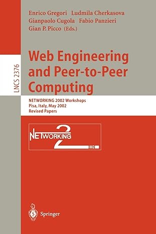web engineering and peer to peer computing networking 2002 workshops pisa italy may 2002 revised papers