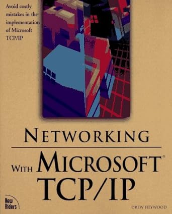 networking with microsoft tcp/ip 1st edition drew heywood 1562055208, 978-1562055202