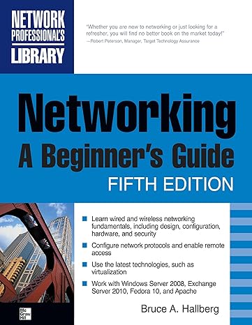 networking a beginners guide 5th edition bruce hallberg 0071633553, 978-0071633550