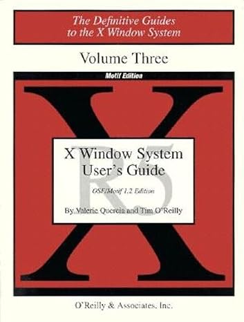 x window system users guide volume 3 2nd edition valerie quercia ,tim o'reilly 1565920155, 978-1565920156