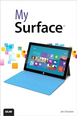 my surface 1st edition jim cheshire 0789748541, 978-0789748546