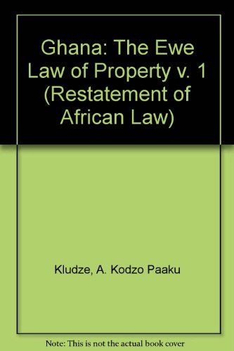 ewe law of property 1st edition a k p kludze 0421174501, 9780421174504