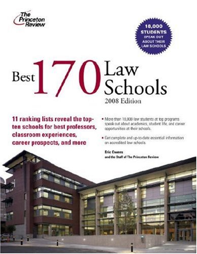 best 170 law schools 1st edition princeton review 0375766286, 9780375766282