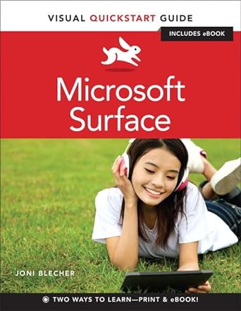 microsoft surface visual quickstart guide pap/psc edition joni blecher 0321887328, 978-0321887320