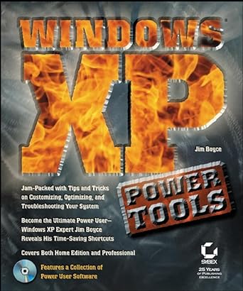 windows xp power tools 1st edition jim boyce 078214067x, 978-0782140675