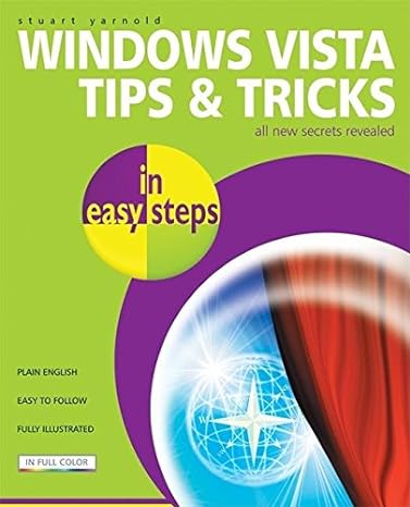 windows vista tips and tricks in easy steps 1st edition stuart yarnold 1840783389, 978-1840783384