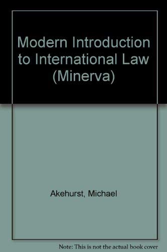 a modern introduction to international law 4th edition michael barton akehurst 0043410200, 9780043410202