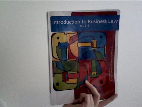 introduction to business law bsl 212  mann roberts 1111723796, 9781111723798