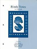 ready notes managerial accounting 1st edition ray h. garrison, jon a. booker, susan c. galbreath, eric
