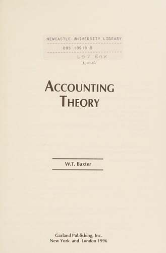accounting theory 1st edition staubus 9780815322474, 081532247x