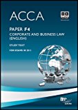 acca f4 corporate and business law study text 5th edition bpp learning media 0751789186, 9780751789188