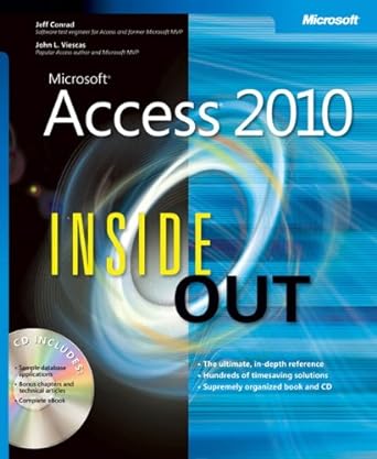 microsoft access 2010 inside out 1st edition jeff conrad ,john viescas 8120344596, 978-8120344594