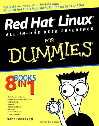 red hat linux all in one desk reference for dummies 1st edition naba barkakati 0764524429, 978-0764524424