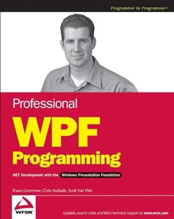 professional wpf programming 1st edition chris andrade ,shawn livermore ,mike meyers ,scott van vliet