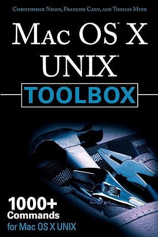 mac os x unix toolbox 1000 commands for mac os x unix 1st edition christopher negus 0470478365, 978-0470478363