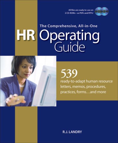 the comprehensive all in one hr operating guide 539 ready to adapt human resource letters memos procedures