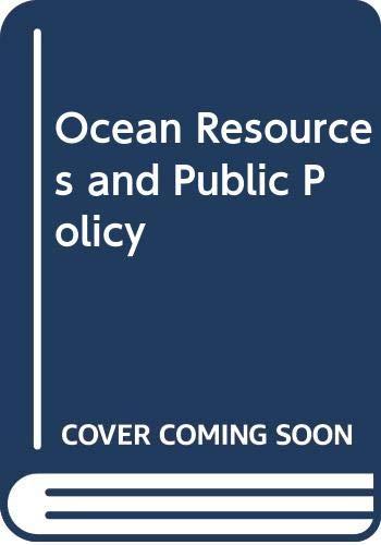 ocean resources and public policy 1st edition english, t saunders 0295952601, 9780295952604