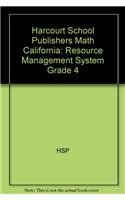 Harcourt Math Resource Management System Grade 4