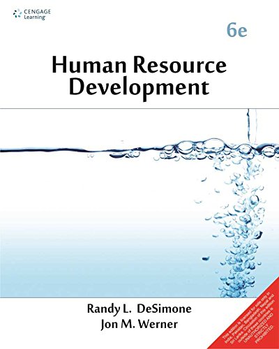 human resource development 6th edn 6th edition jon m wermer randy l desimone 8131532186, 9788131532188