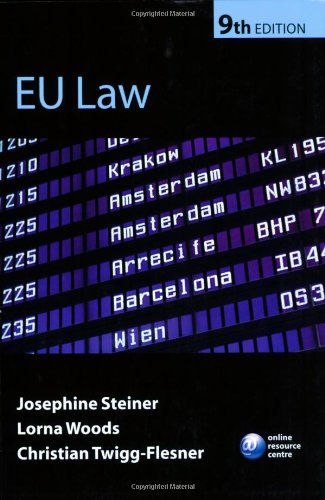 eu law 9th edition jo steiner , lorna woods , christian twigg flesner 0199279594, 9780199279593