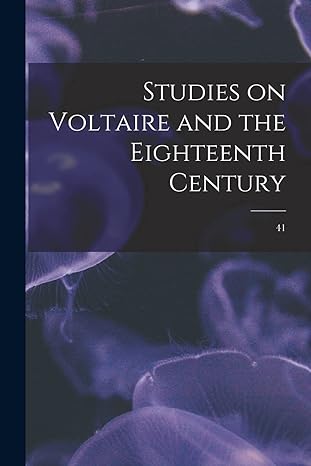 Studies On Voltaire And The Eighteenth Century 41
