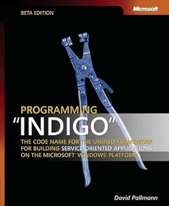 programming indigo the code name for the unified framework for building service oriented applications on the