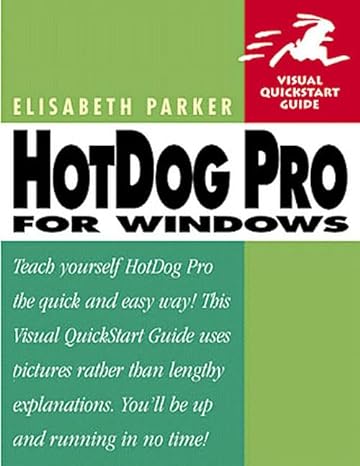 hotdog pro windows 1st edition elisabeth parker 0201696673, 978-0201696677