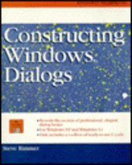 constructing windows dialogs/book and disk pap/dis edition steve rimmer 0070530092, 978-0070530096