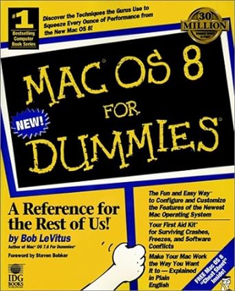 mac os 8 for dummies a reference for the rest of us 1st edition bob levitus 0764502719, 978-0764502712