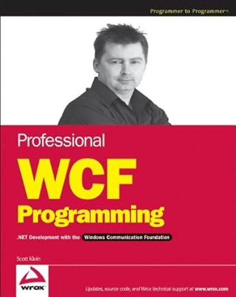 professional wcf programming net development with the windows communication foundation 1st edition scott