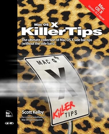 mac os x v 10 2 jaguar killer tips 1st edition scott kelby 0735713170, 978-0735713178
