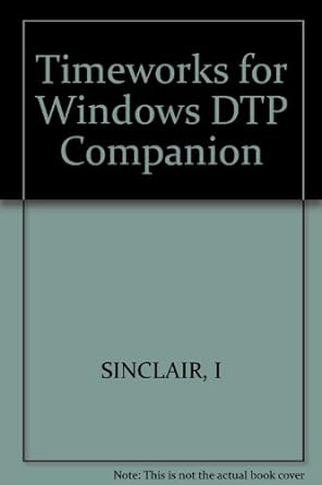 timeworks for windows dtp companion 1st edition i sinclair 1850583196, 978-1850583196