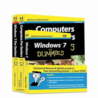 windows 7 for seniors for dummies/computers for seniors for dummies books + windows 7 for dummies dvd bundle